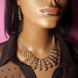 Sparkly  Necklace and Earrings